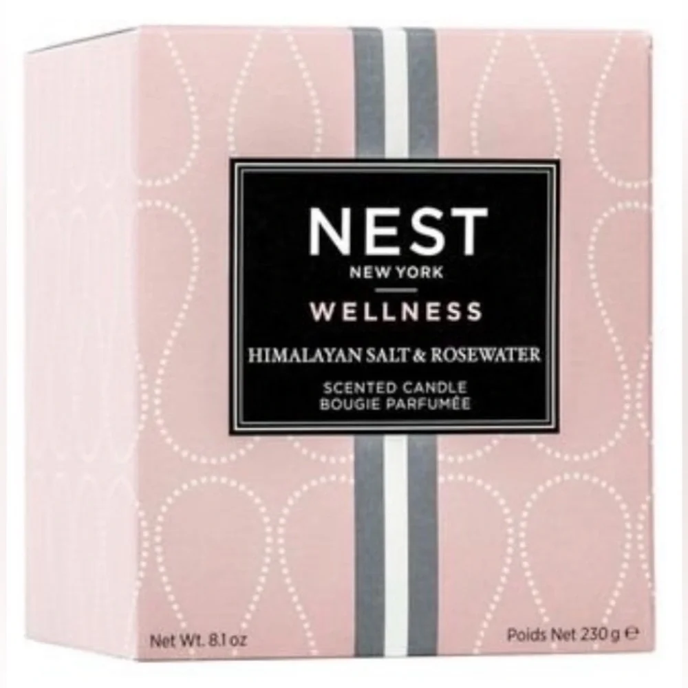 Nest Wellness Pink Scented Candle